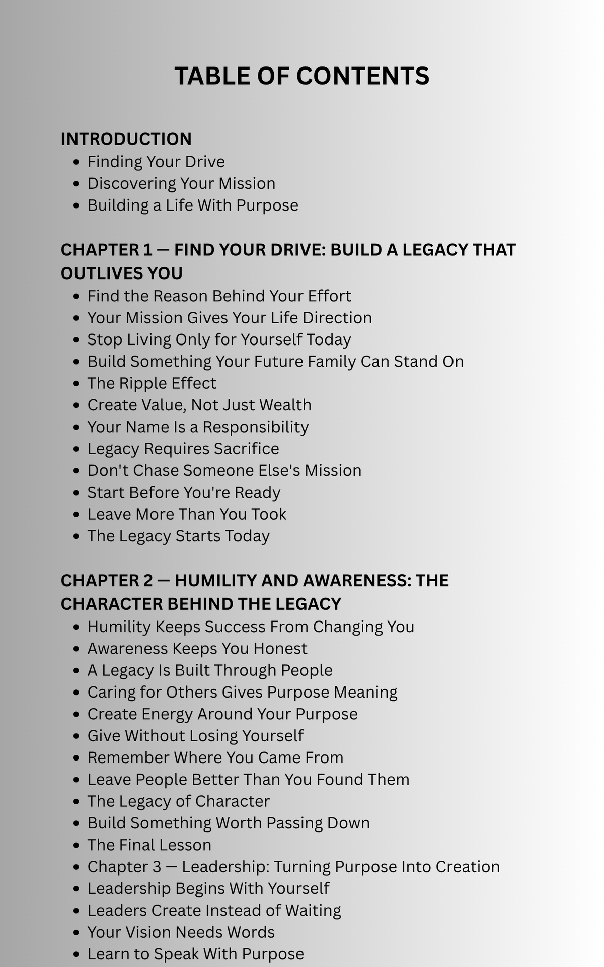 DISCIPLINE