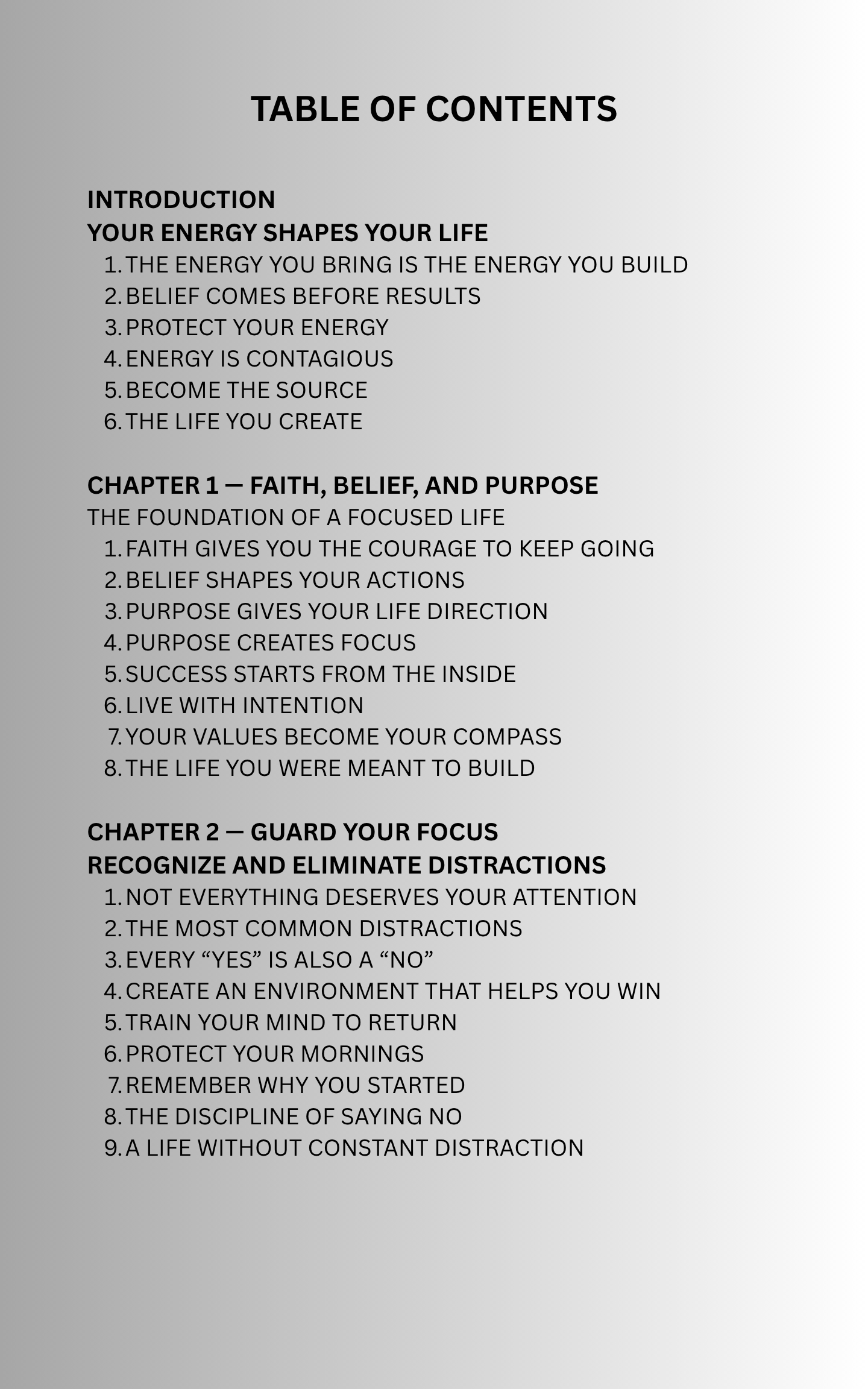 DISCIPLINE