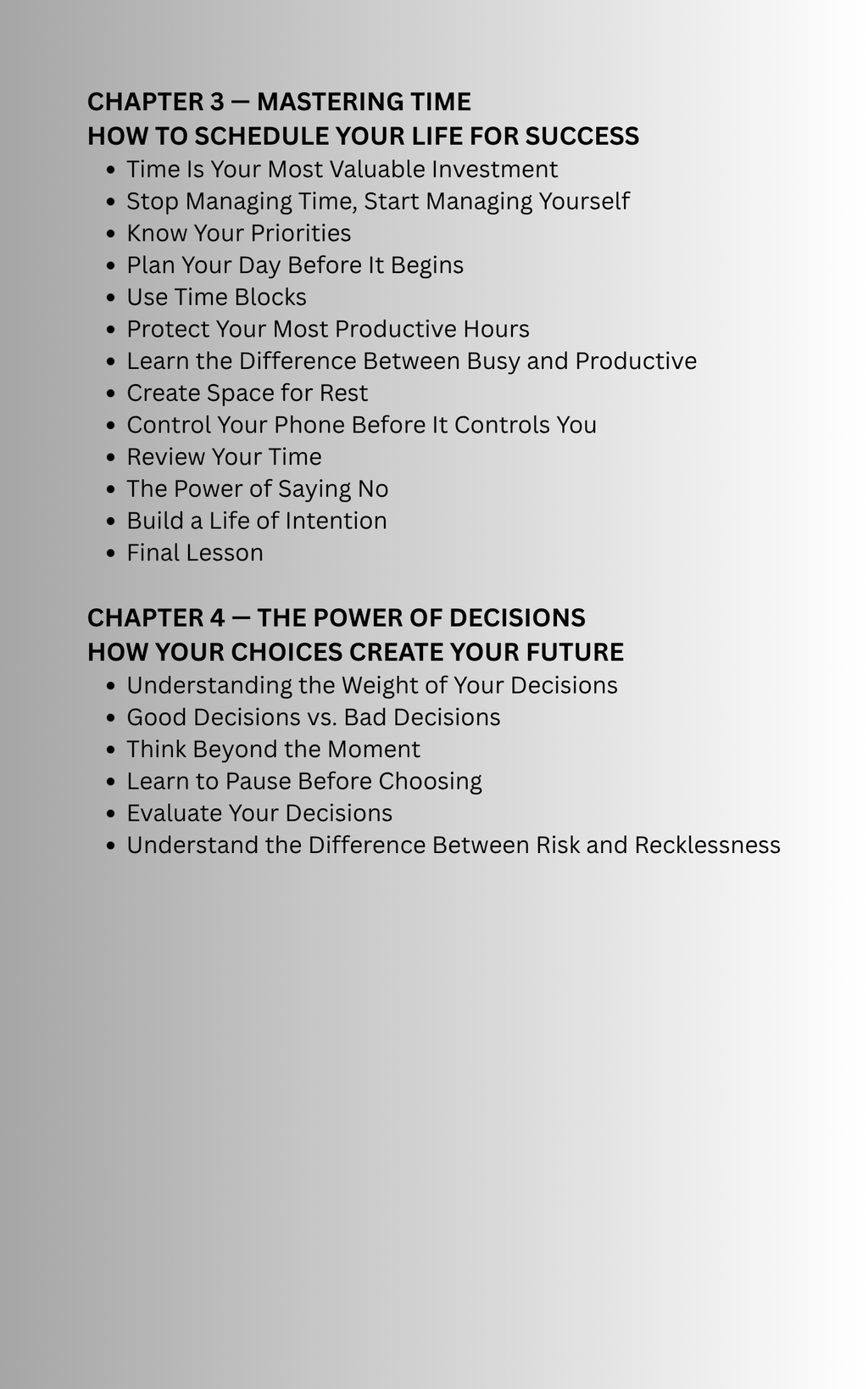 DISCIPLINE