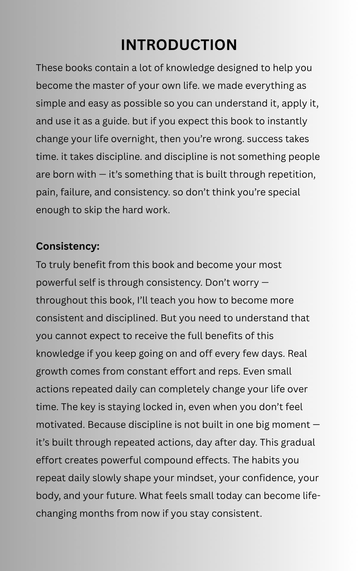 DISCIPLINE